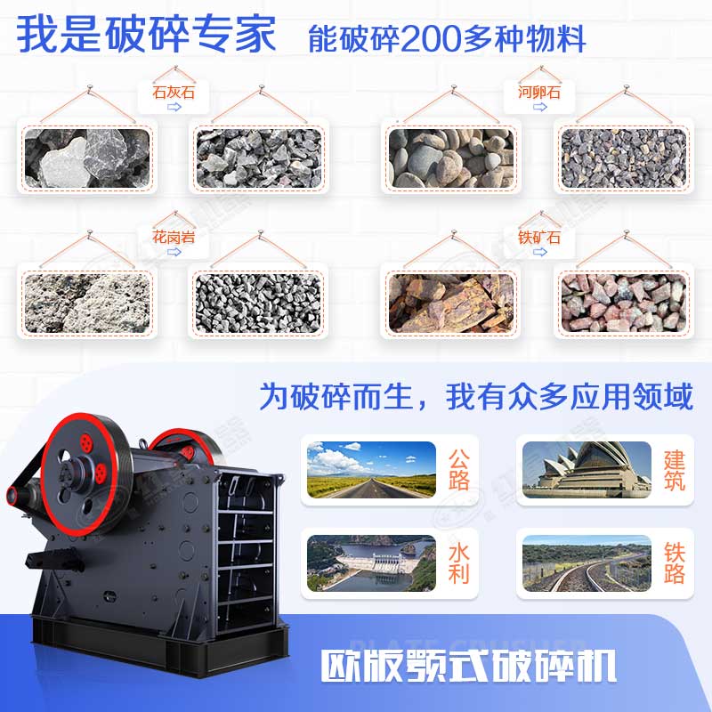 顎式破碎機能力強、應用范圍廣