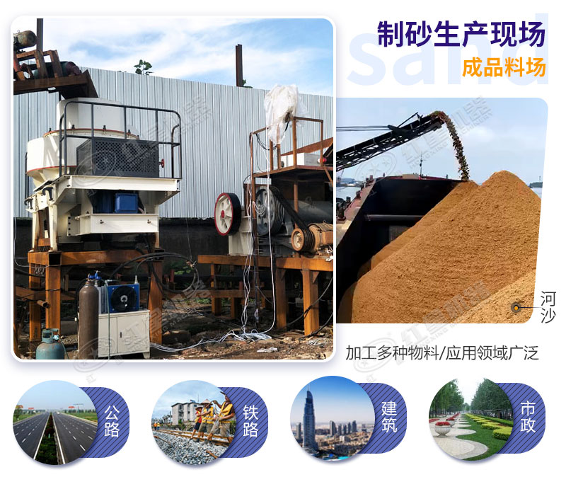 制砂生產線成品質量高、效益高